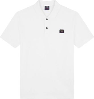 Paul & Shark Patch Heritage Polo met kraag - Heren - Tops - Wit - Maat: S Katoen