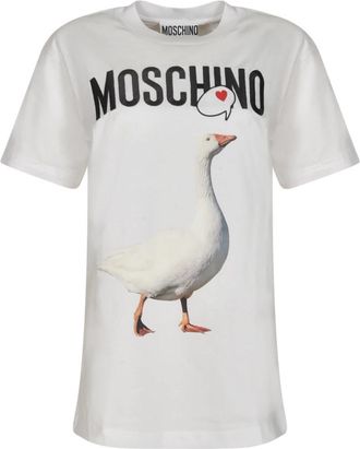 Moschino T-shirts en polos - Dames - T-shirts - Wit - M - Tops