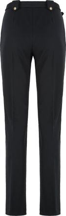 Versace Jeans Couture Womens Versace Stretch Viscose Trousers Black Straight
