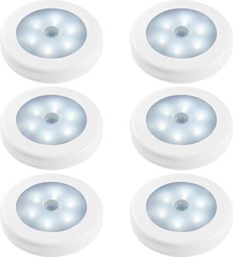 OEM Luci Notturne Con Sensore Di Movimento, Confezione Da 6, Luci Led Con Sensore Di Movimento Per Illuminare Al Buio Camera Da Letto, Bagno, Cucina, Corr