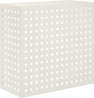 vidaXL Funda Para Aire Acondicionado Blanco 110 X 50 X 105 Cm Acero Vidaxl