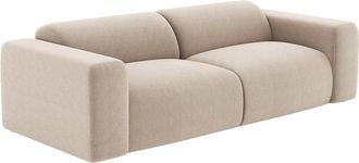 Vente-Unique Sofá de 3 plazas de tela texturizada beige POGNI de Maison Céphy