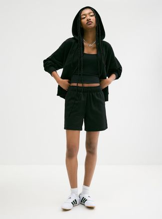 Twik Womens Mid-thigh fleece short