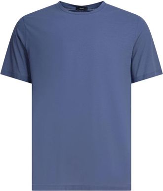 Herno T-Shirts, male, Blue, Size: 3XL Light Blue T-Shirt for Men