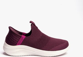 Skechers 149594/WINE ULTRA FLEX 3.0-SHINY NIGHT Womens Casual Shoes Wine - Red - Size UK 4