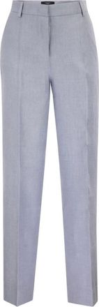Max Mara Dames, Broeken, Blauw, Maat: XL