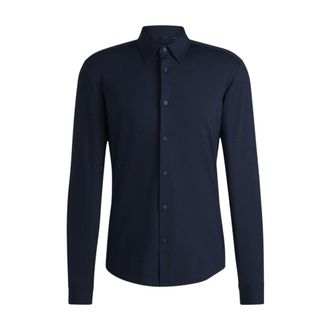 HUGO BOSS Heren, Overhemden, Blauw, Maat: 2XL Jersey