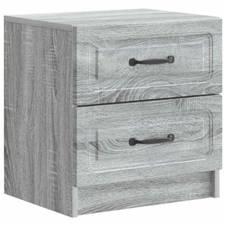 vidaXL Armario De Noche Con Caj&oacute;n Gris Sonoma 43 X 34,5 X 44,5 Cm Vidaxl