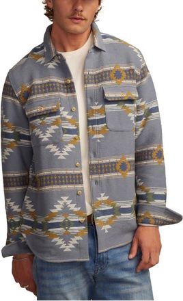 Lucky Brand Southwestern Humboldt Button-Up Cotton Shirt in Blue Multi at Nordstrom, Size Xx-Large