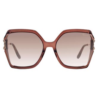 Chopard Light Grey Gradient Butterfly Ladies Sunglasses SCH407S ALVX 58