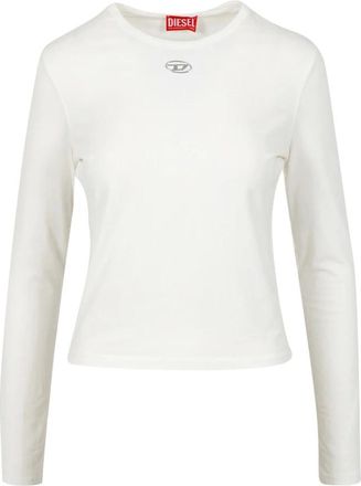 Diesel Tops, Dames, Wit, S, Katoen, Diesel T-shirts en Polos