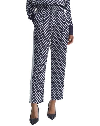 Reiss Ezra Polka Dot Print Tape Trouser