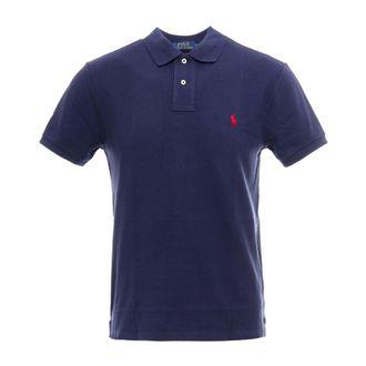 Polo Ralph Lauren Polo Shirts, male, Blue, Size: M Slim Fit Polo Shirt