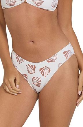 Billabong Sandy Shells Bondi Bikini Bottoms in Salt Crystal at Nordstrom, Size X-Large