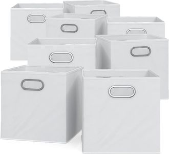 Vicco Caja Plegable, Blanco, 30 X 30 Cm Juego De 8, Vicco