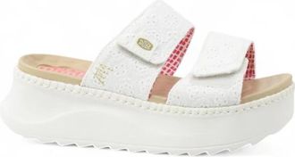 Hey Dude Delray Slide Eyelet - Dames - Sleehakken - Wit - 41 EU - Schoenen