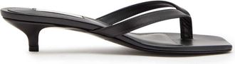 Toteme 40 Leather Flip Flops - Black - 41 (IT41/ UK8)