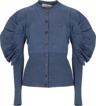Vivienne Westwood Eli Cardigan - Knitwear - Mujer - Azul - S