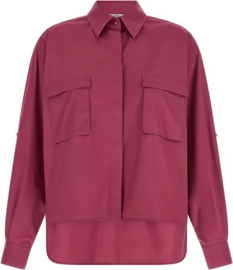 Max Mara Fuchsia Oversized Solid Shirt