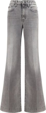 Jacob Cohen Jackie Wijde Pijpen Jeans - Dames - Jeans - Grijs - Maat: W28 Katoen