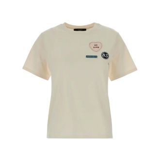 Max Mara Dames, Tops, Beige, Maat: L Katoen