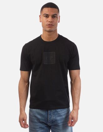 C.P. Company Mens Mercerized Jersey Badge T-Shirt - Black - Size: 36