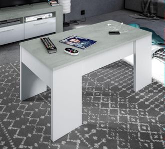 For&eacute;s Fores - Mesa Centro Elevable Flow Cemento