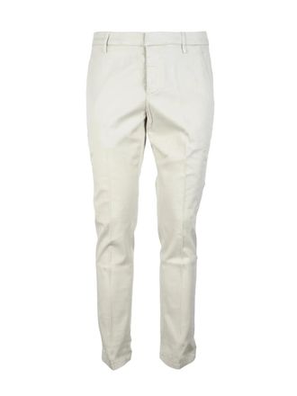 Dondup Tailored Beige Trousers with Zip Closure
