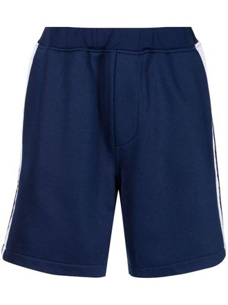 Dsquared2 Gestreepte trainingsshorts - Blauw