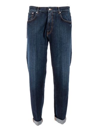 Dondup Ervin Straight Leg Cuffed Jeans