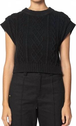 Cleobella Gigi Sweater Vest In Black