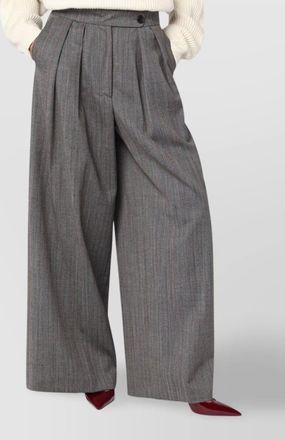 Dries Van Noten wide wool palazzo pants with high waist