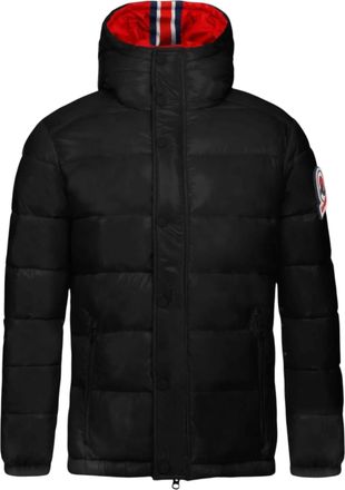 Invicta Oliver Contemporary Stylish Hooded Puffer Jacket in Black Men