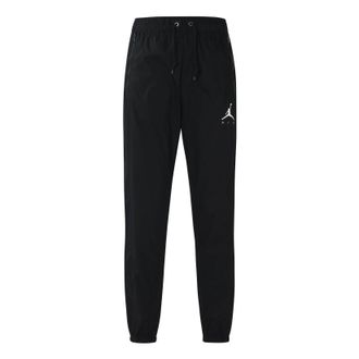 Nike Jordan Air Jordan Jumpman Woven Casual Bundle Feet Sports Pants Black DJ6383-010
