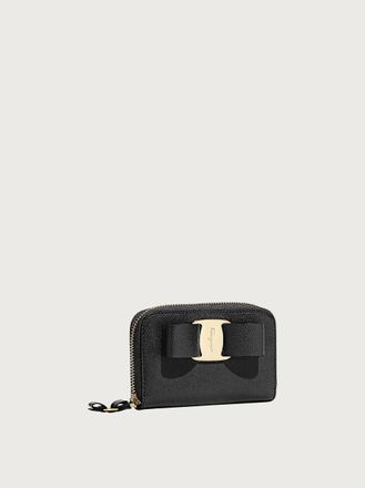 Ferragamo Women Vara Bow card case Black