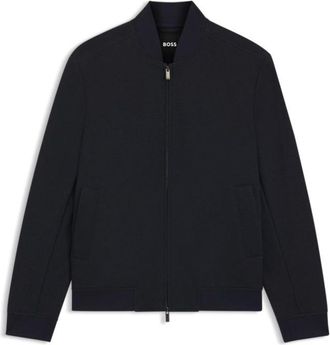 BOSS Slim-fit jacket in wrinkle-resistant fabric