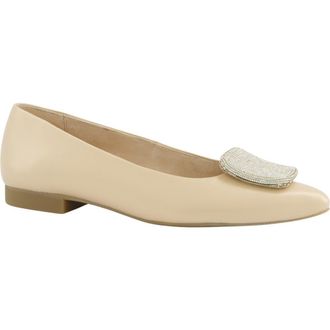 Paul Green Dancer Pointed Toe Flat in Pearl Shell Soft Nappa at Nordstrom, Size 8.5Us