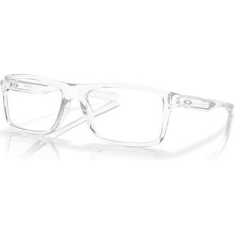 Oakley 55mm Rectangle optical glasses in Transparent at Nordstrom