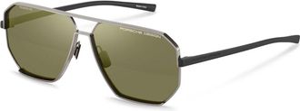 Porsche Design P8995 Polarized B448 Mens Sunglasses Grey Size 63