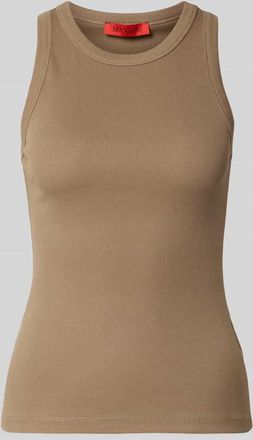 Max & Co. Slim Fit Tank Top aus Baumwoll-Mix Modell FRAGOLA in Schlamm, Gr&ouml;&szlig;e XL