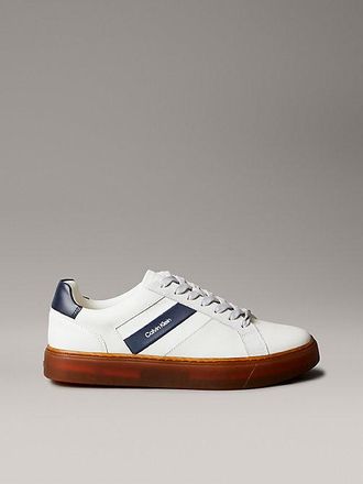 Calvin Klein Leren sneakers met logo tape