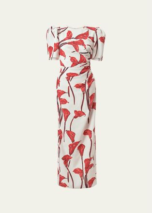 Carolina Herrera Calla Lily Ankle Length Dress