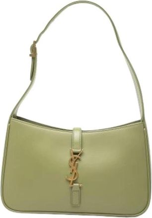 Saint Laurent Pre-owned Vintage Schoudertas - Dames - Vintage Schoudertas - Groen - ONE Size - Leer - Vintage