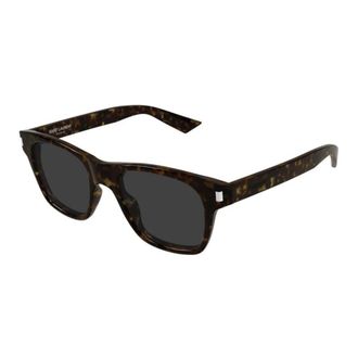 Saint Laurent Rectangular Sunglasses - male - Saint Laurent - Sunglasses - Brown - 50 MM - Accessories