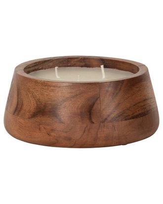 Sagebrook Home 6In 11Oz Vanilla Wood Bowl Candle