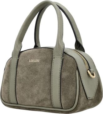 LouLou Essentiels Mila Bowling Bag - Dames - Handtassen - Groen - ONE Size - Leer - Tassen