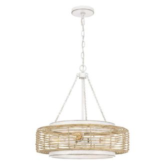 Netlighting Quoizel Waylon Cylindrical Pendant White 4x E27