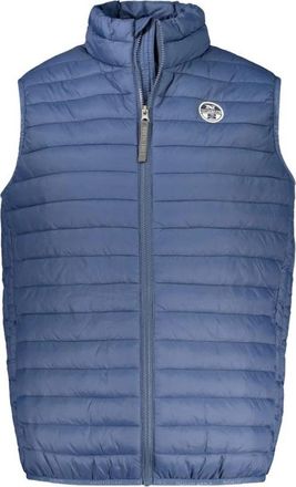 North Sails Blauwe Polyamide Mouwloze Jas met Zakken - Heren - Bodywarmers - Blauw - XL - Jassen