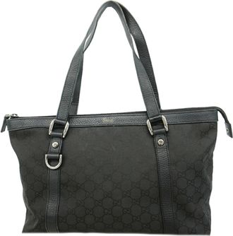 Gucci Black Nylon Tote Bag (Pre-Owned)