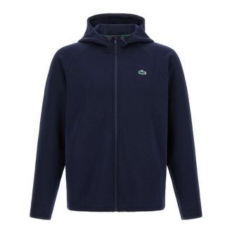Lacoste Sweatshirt met rits - Heren - Sweatshirts & Hoodies - Blauw - Maat: XL Zijde